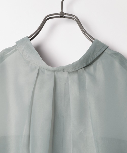 Heather（ヘザー）の「オーガンジーシアーシャツ　892133（シャツ/ブラウス・レディース・ホワイト/ブラック/グレー系その他/ベージュ系その他/ピンク系その他/ライトベージュ/グリーン系その他5・FREE）」の21枚目の写真