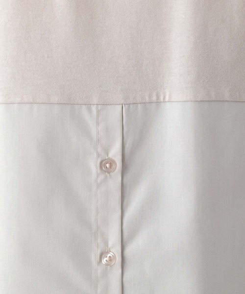 LEPSIM（レプシィム）の「2WAYレイヤードカットソー　897726（Tシャツ/カットソー・レディース・チャコールグレー/オフホワイト/グレイッシュベージュ・MEDIUM/LARGE）」の21枚目の写真