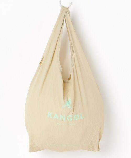 KANGOL(カンゴール)の「【KANGOL/カンゴール】プリント入り ナイロン エコバッグ 【Lサイズ】(エコバッグ/サブバッグ・レディース・ベージュ/ネイビー/グレー・FREE/LARGE)」の10枚目の写真