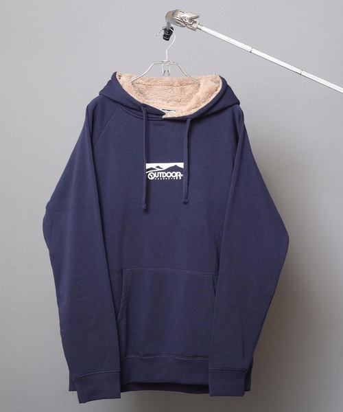 OUTDOOR PRODUCTS（アウトドアプロダクツ）の「【OUTDOOR PRODUCTS】身頃ボアプルパーカー　ラグランスリーブ仕様　肩や腕が動かしやすいデザイン（パーカー・メンズ・ブラック/ブラウン/レッド/アイボリー/杢グレー/ネイビー/ベージュ・MEDIUM/LARGE/X-LARGE）」の7枚目の写真