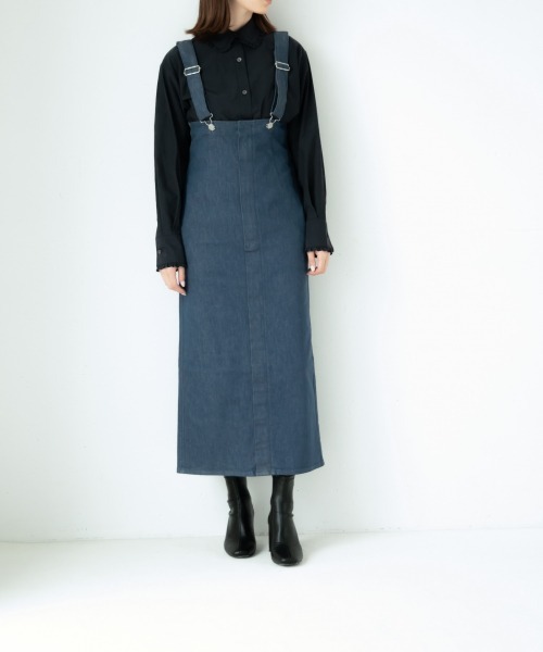 yuw（ユウ）の「エリフリルシャツ　922958（シャツ/ブラウス・レディース・ブラック/オフホワイト/ストライプ・FREE）」の12枚目の写真