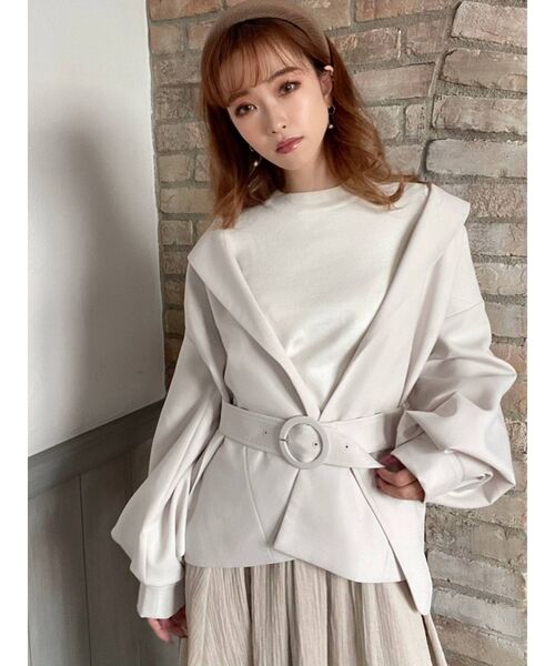 RESEXXY（リゼクシー）の「ボリュームスリーブコート（その他アウター・レディース・アイボリー/ミント/モカ・FREE）」の11枚目の写真