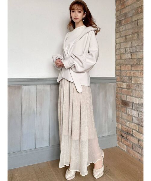 RESEXXY（リゼクシー）の「ボリュームスリーブコート（その他アウター・レディース・アイボリー/ミント/モカ・FREE）」の13枚目の写真