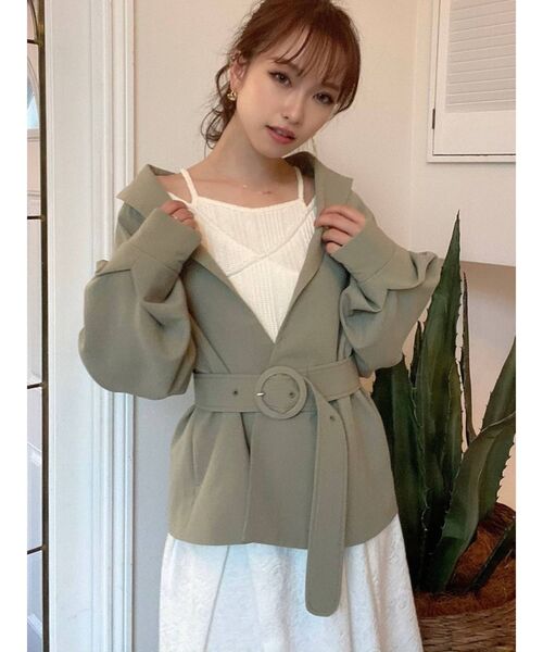 RESEXXY（リゼクシー）の「ボリュームスリーブコート（その他アウター・レディース・アイボリー/ミント/モカ・FREE）」の16枚目の写真