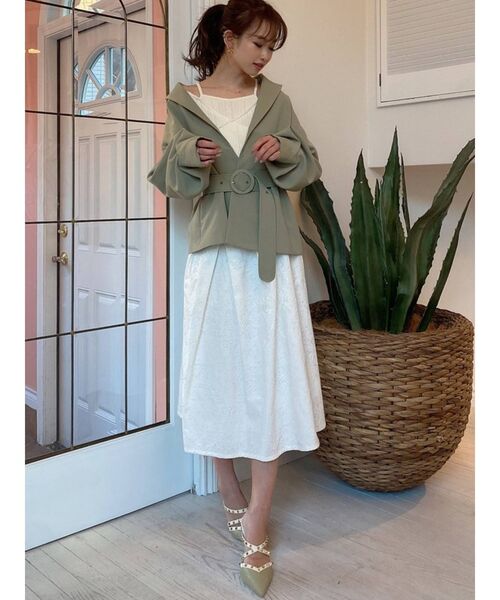 RESEXXY（リゼクシー）の「ボリュームスリーブコート（その他アウター・レディース・アイボリー/ミント/モカ・FREE）」の18枚目の写真