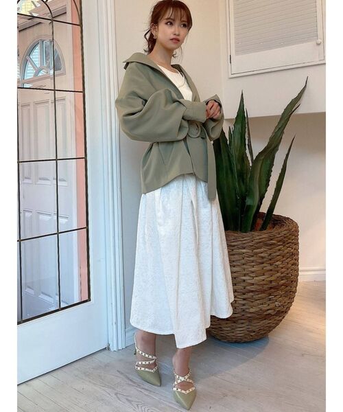 RESEXXY（リゼクシー）の「ボリュームスリーブコート（その他アウター・レディース・アイボリー/ミント/モカ・FREE）」の19枚目の写真