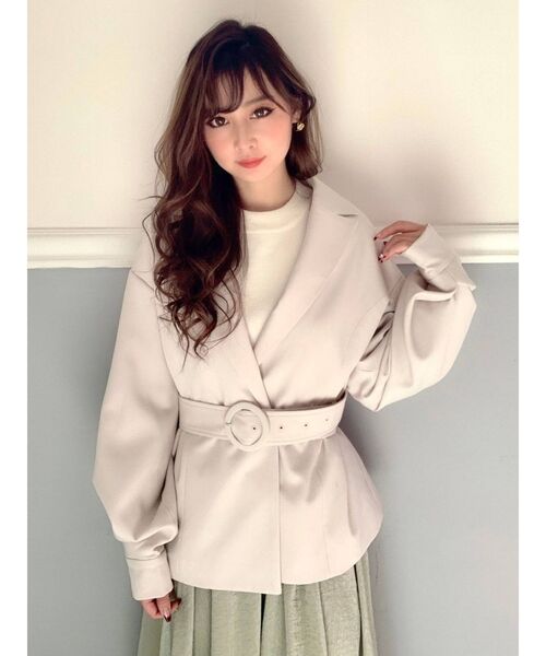 RESEXXY（リゼクシー）の「ボリュームスリーブコート（その他アウター・レディース・アイボリー/ミント/モカ・FREE）」の21枚目の写真