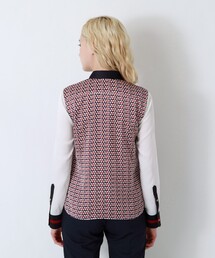 【メーカー再生品】 LOVELESS（ラブレス）の「ネイビージオメトリック クレリック トップス