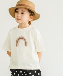 pairmanon（ペアマノン）の「【プレミアムコットン100】【かぞくおそろい】ユニセックスプリント半袖Tシャツ（Tシャツ/カットソー・キッズ・ホワイト系）」