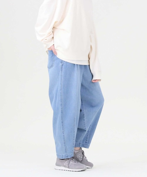 RAG MACHINE（ラグマシーン）の「【RAG MACHINE】スラウチワイドパンツ（デニムパンツ・レディース・ダークインディゴブルー/ノンウォッシュ・M/L）」の8枚目の写真