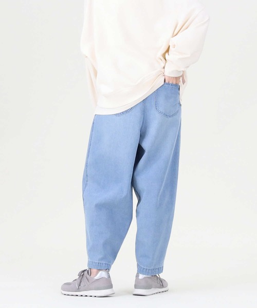 RAG MACHINE（ラグマシーン）の「【RAG MACHINE】スラウチワイドパンツ（デニムパンツ・レディース・ダークインディゴブルー/ノンウォッシュ・M/L）」の9枚目の写真