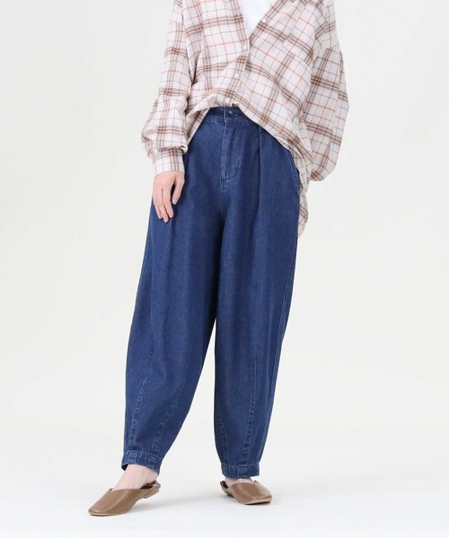 RAG MACHINE（ラグマシーン）の「【RAG MACHINE】スラウチワイドパンツ（デニムパンツ・レディース・ダークインディゴブルー/ノンウォッシュ・M/L）」の11枚目の写真