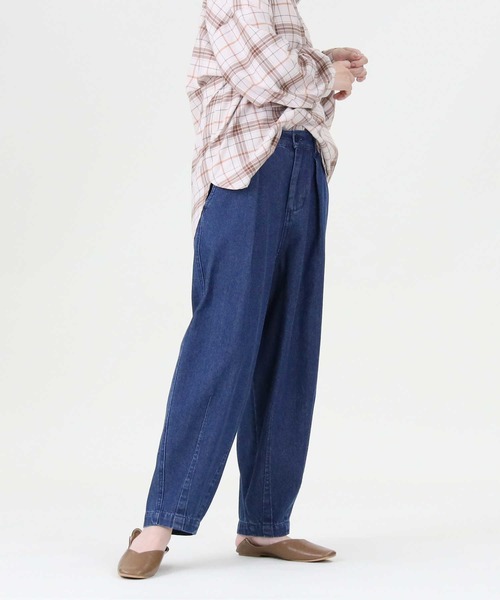 RAG MACHINE（ラグマシーン）の「【RAG MACHINE】スラウチワイドパンツ（デニムパンツ・レディース・ダークインディゴブルー/ノンウォッシュ・M/L）」の13枚目の写真