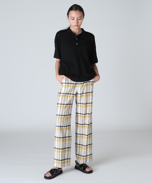 Maison de Beige（メゾンドベージュ）の「《Maison de Beige》ポロニット（ニット/セーター・レディース・ホワイト/ブラック・9号）」の10枚目の写真