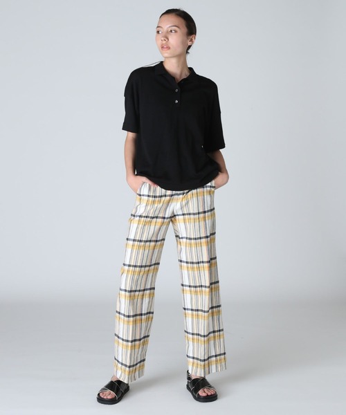 Maison de Beige（メゾンドベージュ）の「《Maison de Beige》ポロニット（ニット/セーター・レディース・ホワイト/ブラック・9号）」の11枚目の写真