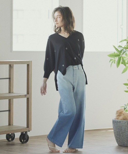 LIPSTAR（リップスター）の「グラデーションデニム（デニムパンツ・レディース・ブルー系その他・S/M）」の4枚目の写真