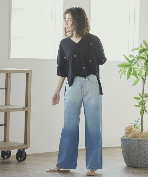 LIPSTAR（リップスター）の「グラデーションデニム（デニムパンツ・レディース・ブルー系その他・S/M）」の5枚目の写真