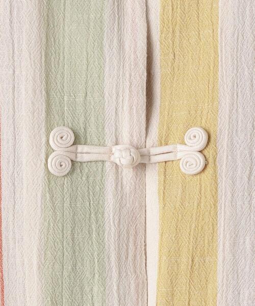 PHEENY（フィーニー）の「＜PHEENY＞ストライプカンフーシャツ Ψ（シャツ/ブラウス・レディース・ライム・FREE）」の6枚目の写真