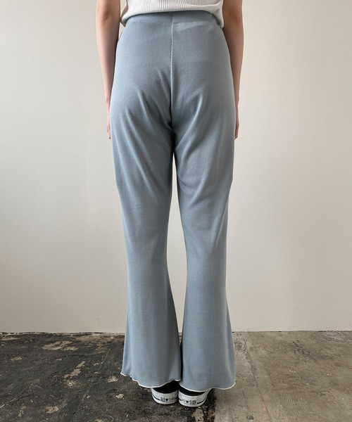 PUBLUX（パブリュクス）の「メローリブフレアパンツ（その他パンツ・レディース・ブラック/ミント・マルチサイズ）」の14枚目の写真