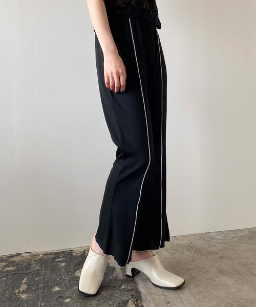 PUBLUX（パブリュクス）の「メローリブフレアパンツ（その他パンツ・レディース・ブラック/ミント・マルチサイズ）」の13枚目の写真