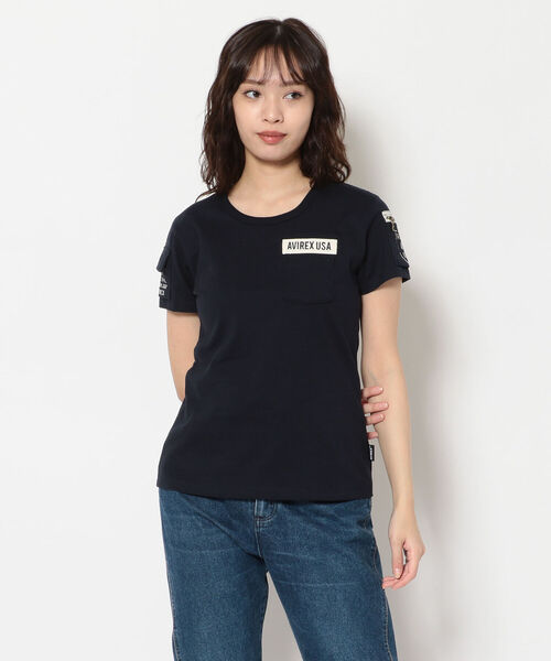Women S ウィメンズ ファティーグ Tシャツ Ss Fatigue T Shirt アヴィレックス Avirex Tシャツ カットソー Avirex アヴィレックス のファッション通販 Zozotown