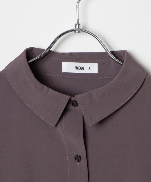 WEGO(ウィゴー)の「WEGO/オーバーシルエットシャツ(シャツ/ブラウス・レディース・ベージュ系その他/ホワイト系その他/パープル・FREE)」の17枚目の写真