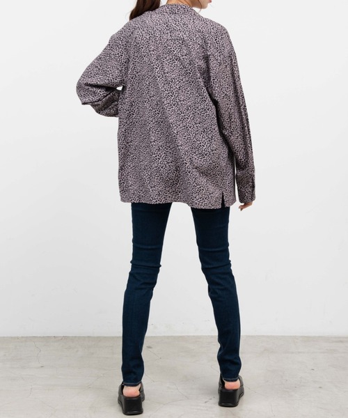 WEGO(ウィゴー)の「WEGO/オーバーシルエットシャツ(シャツ/ブラウス・レディース・ベージュ系その他/ホワイト系その他/パープル・FREE)」の8枚目の写真