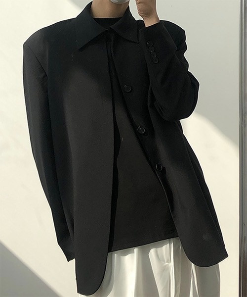 WESTBOY(ウエストボーイ)の「【COLN】Shirt-collar Tailored Jacket CLN21S09OT(テーラードジャケット・メンズ・ブラック/ベージュ・L/XL/M)」の3枚目の写真