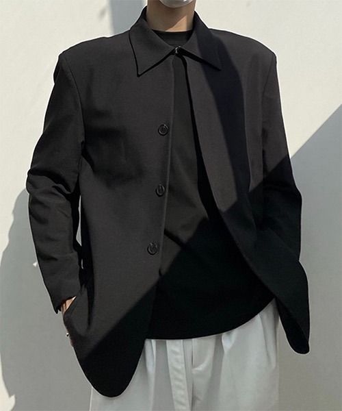 WESTBOY(ウエストボーイ)の「【COLN】Shirt-collar Tailored Jacket CLN21S09OT(テーラードジャケット・メンズ・ブラック/ベージュ・L/XL/M)」の5枚目の写真