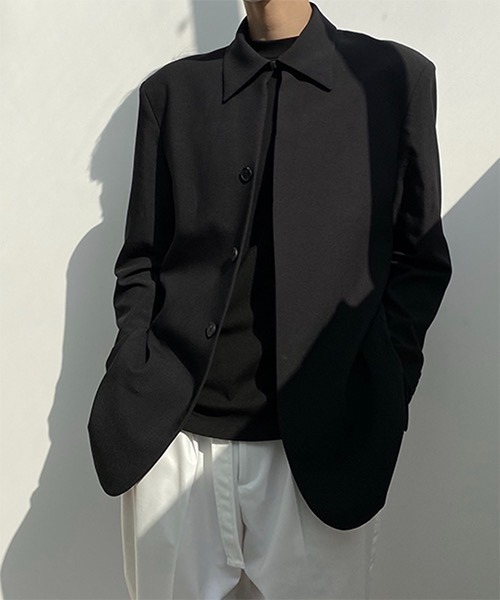 WESTBOY(ウエストボーイ)の「【COLN】Shirt-collar Tailored Jacket CLN21S09OT(テーラードジャケット・メンズ・ブラック/ベージュ・L/XL/M)」の7枚目の写真