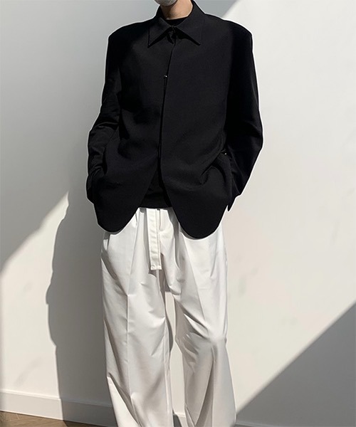 WESTBOY(ウエストボーイ)の「【COLN】Shirt-collar Tailored Jacket CLN21S09OT(テーラードジャケット・メンズ・ブラック/ベージュ・L/XL/M)」の10枚目の写真