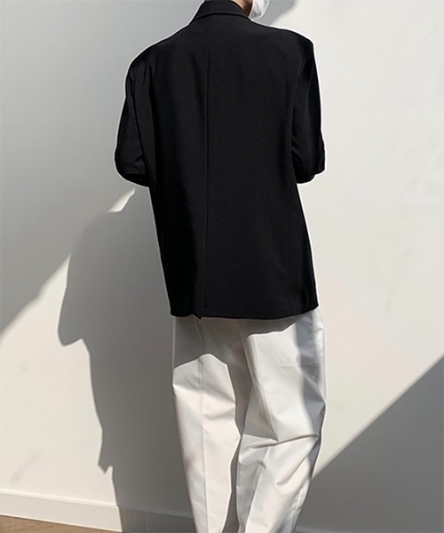 WESTBOY(ウエストボーイ)の「【COLN】Shirt-collar Tailored Jacket CLN21S09OT(テーラードジャケット・メンズ・ブラック/ベージュ・L/XL/M)」の11枚目の写真
