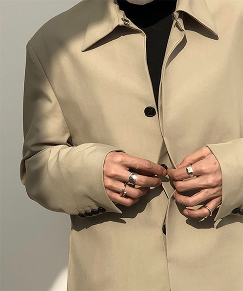 WESTBOY(ウエストボーイ)の「【COLN】Shirt-collar Tailored Jacket CLN21S09OT(テーラードジャケット・メンズ・ブラック/ベージュ・L/XL/M)」の12枚目の写真
