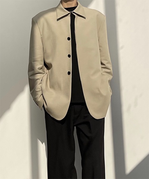 WESTBOY(ウエストボーイ)の「【COLN】Shirt-collar Tailored Jacket CLN21S09OT(テーラードジャケット・メンズ・ブラック/ベージュ・L/XL/M)」の16枚目の写真