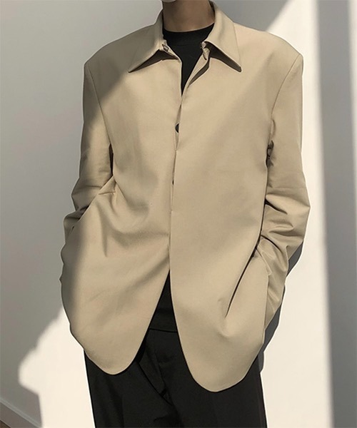 WESTBOY(ウエストボーイ)の「【COLN】Shirt-collar Tailored Jacket CLN21S09OT(テーラードジャケット・メンズ・ブラック/ベージュ・L/XL/M)」の17枚目の写真