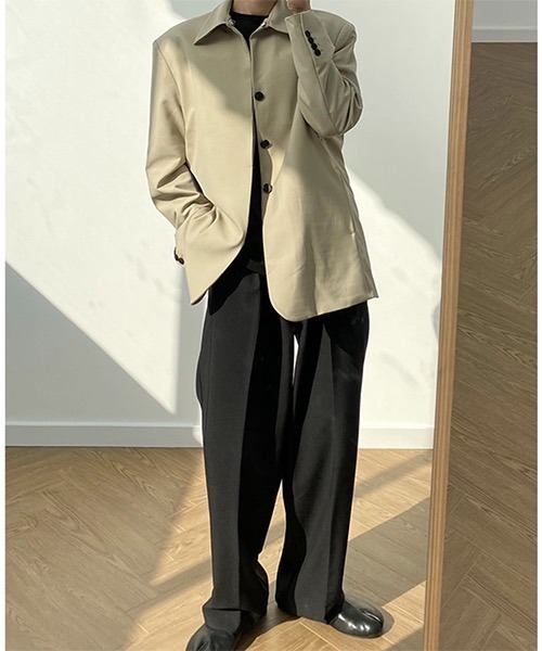 WESTBOY(ウエストボーイ)の「【COLN】Shirt-collar Tailored Jacket CLN21S09OT(テーラードジャケット・メンズ・ブラック/ベージュ・L/XL/M)」の20枚目の写真