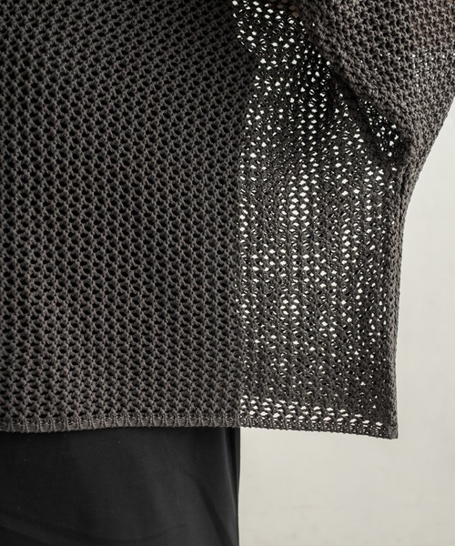 CAPRICIEUX LE'MAGE（カプリシューレマージュ）の「〈セットアイテム〉メッシュタンクアンサンブル（ニット/セーター・レディース・ブラック/ベージュ・FREE）」の9枚目の写真