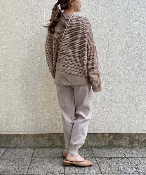 CAPRICIEUX LE'MAGE（カプリシューレマージュ）の「〈セットアイテム〉メッシュタンクアンサンブル（ニット/セーター・レディース・ブラック/ベージュ・FREE）」の15枚目の写真