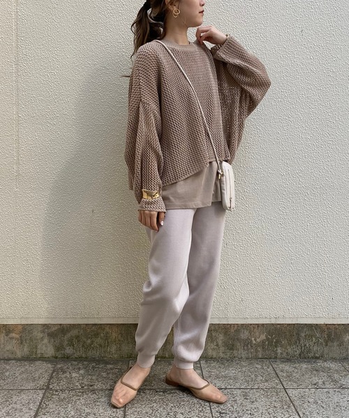 CAPRICIEUX LE'MAGE（カプリシューレマージュ）の「〈セットアイテム〉メッシュタンクアンサンブル（ニット/セーター・レディース・ブラック/ベージュ・FREE）」の19枚目の写真