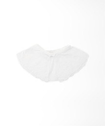 コットンタイプライター刺繍付け襟