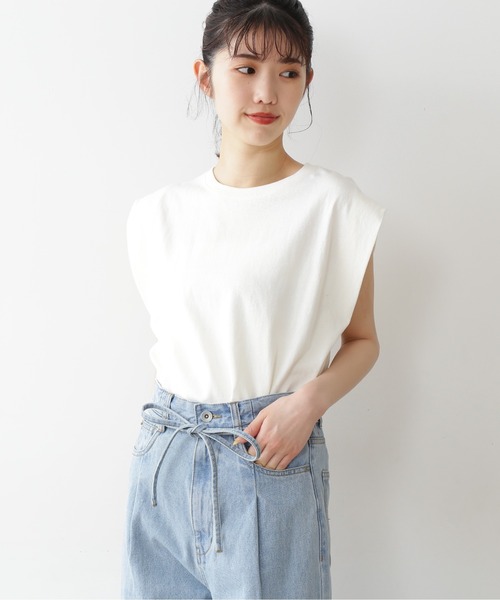 FREE'S MART（フリーズマート）の「◆フレンチスリーブパワショルカットソー（Tシャツ/カットソー・レディース・ホワイト/ブラック/オレンジ・FREE）」の18枚目の写真