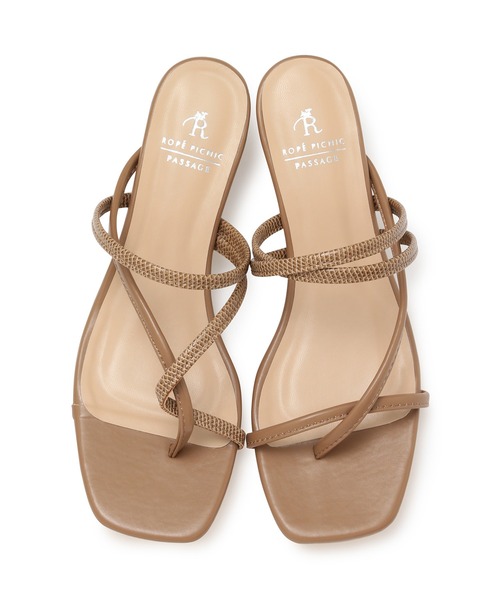 ROPE' PICNIC（ロペピクニック）の「【WEB限定】アシンメトリーデザイントングミュール（サンダル・レディース・ブラック系その他/ベージュ系その他/イエロー系その他・22.5cm/23.5cm/24.5cm）」の10枚目の写真