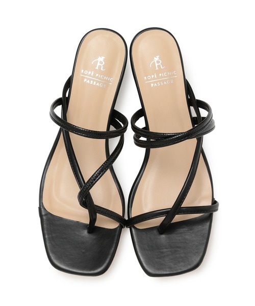 ROPE' PICNIC（ロペピクニック）の「【WEB限定】アシンメトリーデザイントングミュール（サンダル・レディース・ブラック系その他/ベージュ系その他/イエロー系その他・22.5cm/23.5cm/24.5cm）」の12枚目の写真