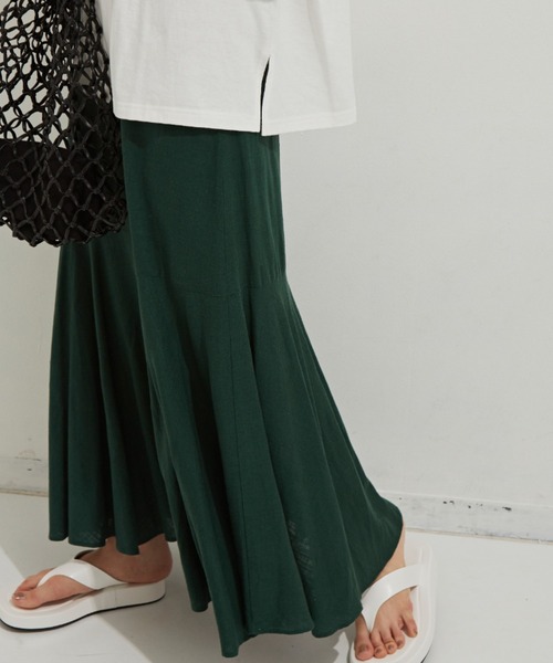 Auntie Rosa Holiday(アンティローザホリデー)の「リネンレーヨンマーメイドロングスカート(スカート・レディース・ブルー/ナチュラル/グリーン・SMALL/MEDIUM)」の21枚目の写真