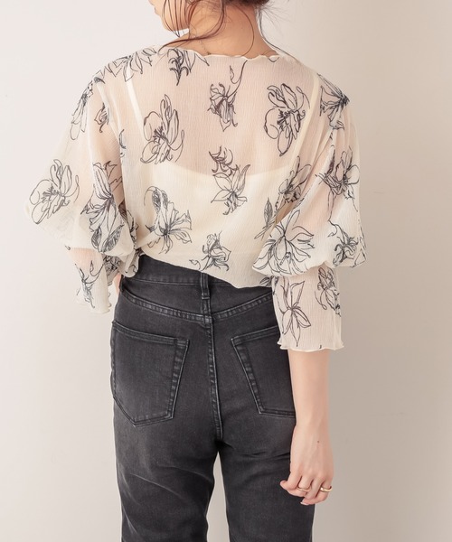 【美品】コーデ売り♡UNTITLED 半袖シャツブラウス＆チュールキャミソール MAISON DE THERESE ブラウス シャツ ドット柄 キャミソール付き