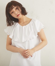 Lui's | ラッフルカラーカットソートップス(Tシャツ/カットソー)