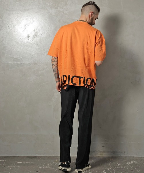 GALLIS ADDICTION(ガリスアディクション)の「GA DAMAGE LOGO TEE/ダメージ ロゴ 半袖Tシャツ(Tシャツ/カットソー・メンズ・ナチュラル/チャコール/ライトオレンジ系・M/L)」の13枚目の写真