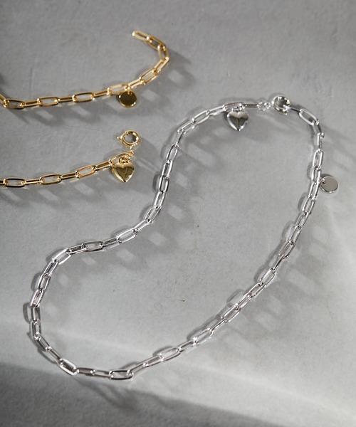 Chico（チコ）の「ハートチェーンネックレス（ネックレス・レディース・シルバー/ゴールド・FREE）」の2枚目の写真