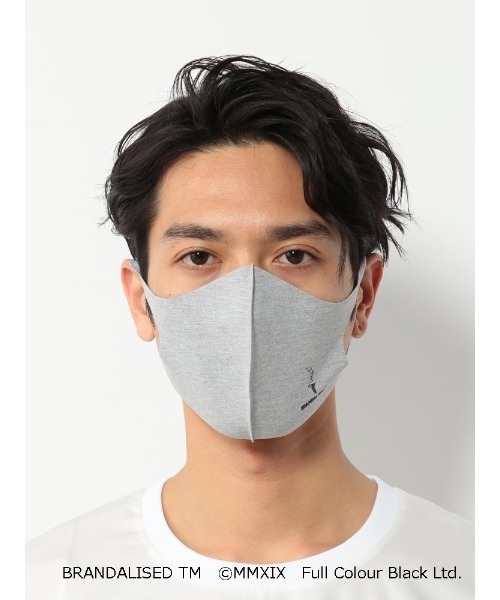 Perfect Suit FActory（パーフェクトスーツファクトリー）の「バンクシーマスク　グレー　Graffiti Is A Crime（マスク・メンズ・ライトグレー・FREE）」の3枚目の写真