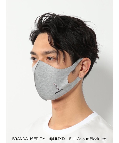 Perfect Suit FActory（パーフェクトスーツファクトリー）の「バンクシーマスク　グレー　Graffiti Is A Crime（マスク・メンズ・ライトグレー・FREE）」の6枚目の写真
